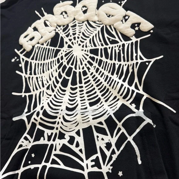 Black & White Spider Hoodie Size Small - Picture 2 of 4